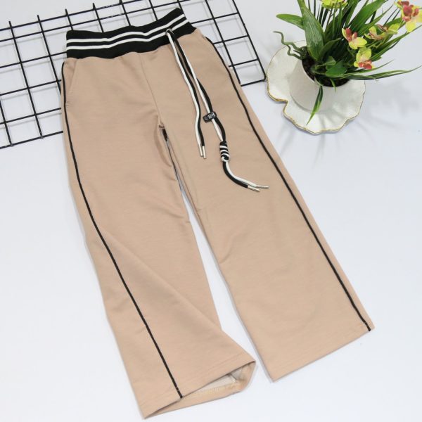 Штани "Палаццо-кант" р.140-158  кавовий двунитка 7120