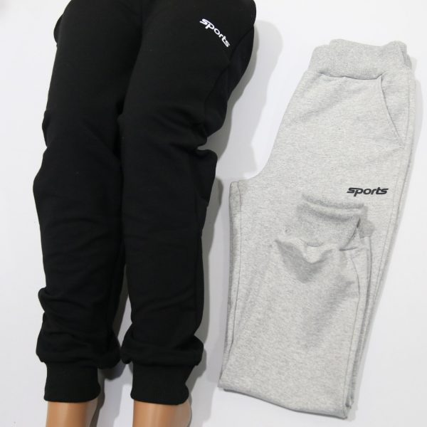 Штани спортивні  "Sports" чорні р.140-158 двунитка 7769