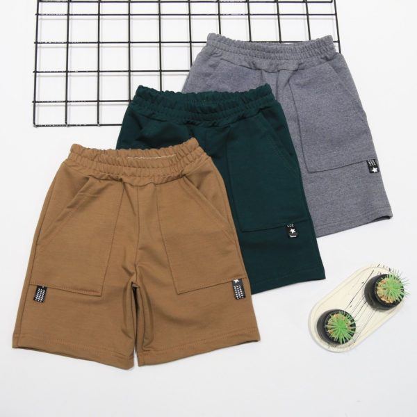 Шорти "Boy" р.116-134 двунитка 8903 мокко, смарагд, сірий