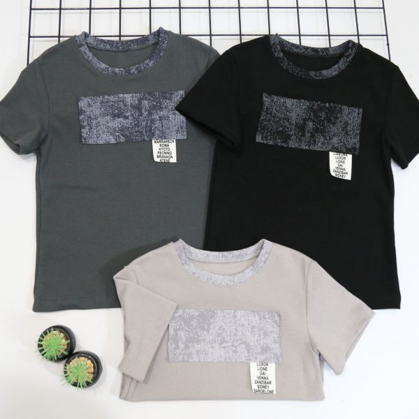 Футболка "Lacosta" р.134-158 лакоста 8921 сіра, чорна, фюме