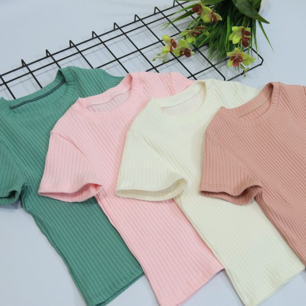 Футболка "Рубчик" р.140-158 рубчик-new 8948 рожева, молочна, пудрова, оливкова