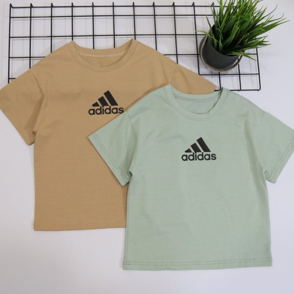 Футболка "adidas" oversize р.140-158 кулірпеньє 9067 кавовий, оливковий