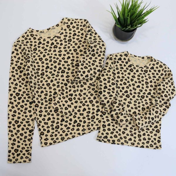 Лонгслів "Леопард" р.140-158 рубчик-new 9308