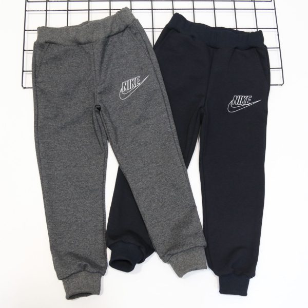 Штани спортивні "N" р.140-158 антрацит, темно-сині двунитка 77142