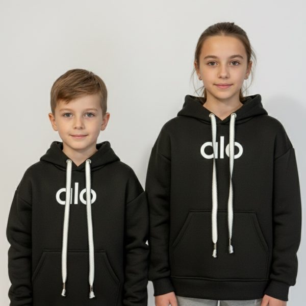 Худі "Alo" р.140-158 чорний тринит./начіс 88382