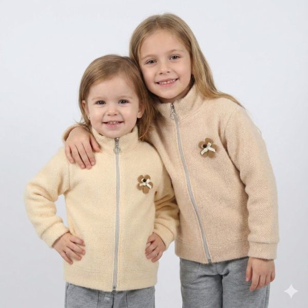 Кофта "Альпака" р.116-134 кремовий, світла пудра альпака 88384