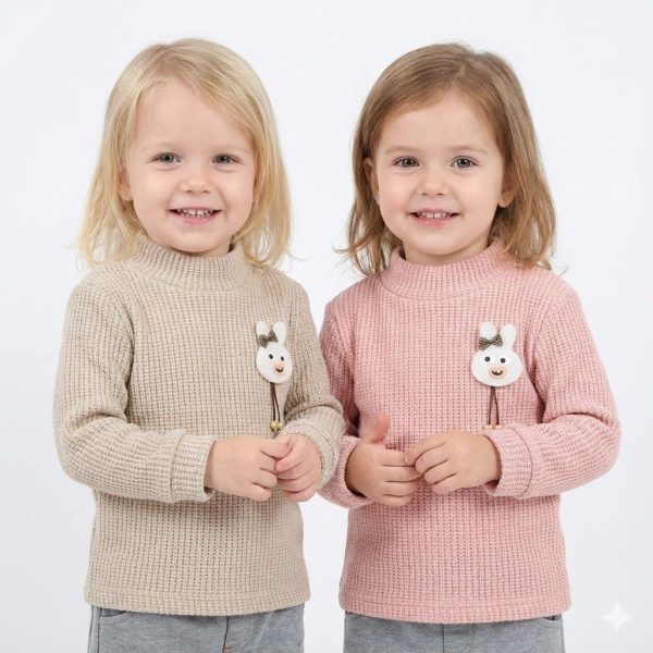 Гольф "В'язка" р.92-110 рожева пудра, бежевий в'язка 88408