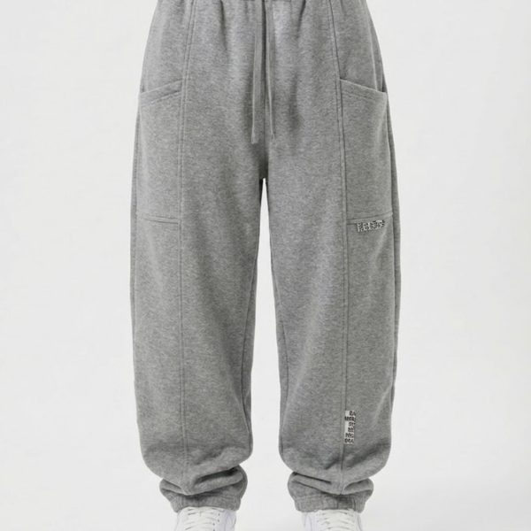 Штани "Баггі", сірий меланж, р.140-158 тринитка/петля 88451