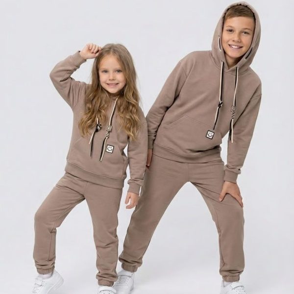 Костюм "Смайл" кавовий, р.140-158 двонитка 90044