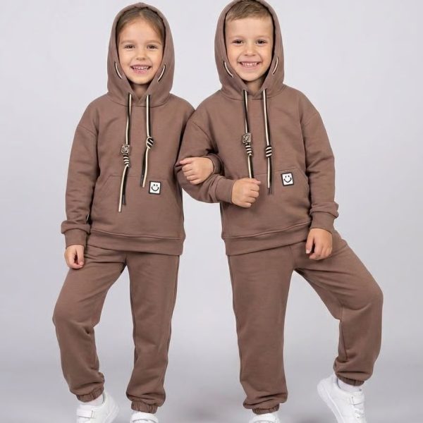 Костюм "Смайл" мокко, р.140-158 двонитка 90046