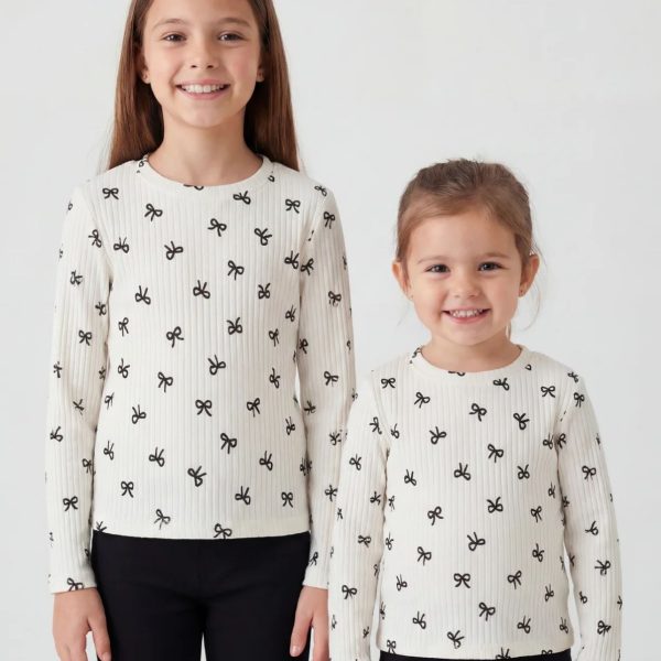 Лонгслів "Бантики" молочний р.116-134 кашкорсе 90074