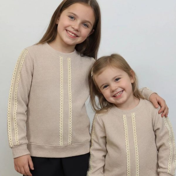 Джемпер "Мереживо" бежевий р.92-110 вафелька 90082