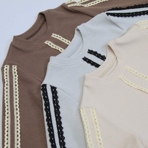 Джемпер "Мереживо" бежевий р.116-134 вафелька 90083