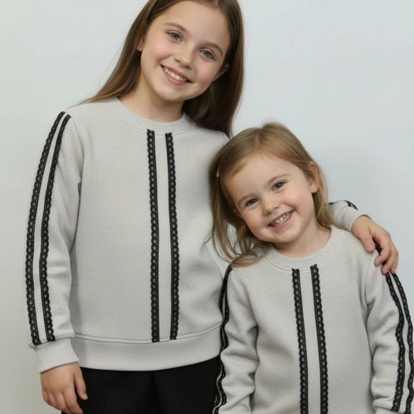 Джемпер "Мереживо" сірий р.92-110 вафелька 90085