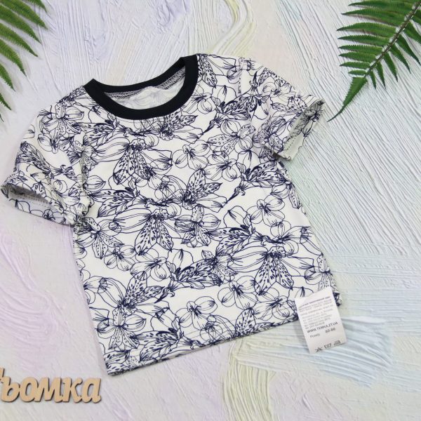 Футболка "Лілії" р.80-98 кулір/сюпрем 756