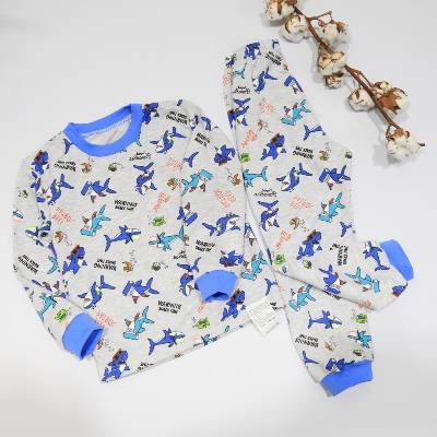 Піжама "Акули, Гарфілд, Єдинор." р.104-122 футор/начіс 2935 Акули, Гарфілд, Єдиноріжки