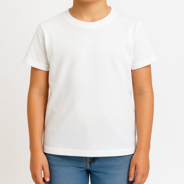 Футболка біла, р.140-158 кулір/пеньє 529