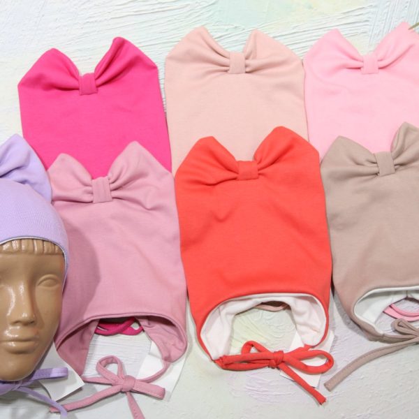 Шапка зав'язки "Банто-ушки" р.38-46 рібана+кулір 5568