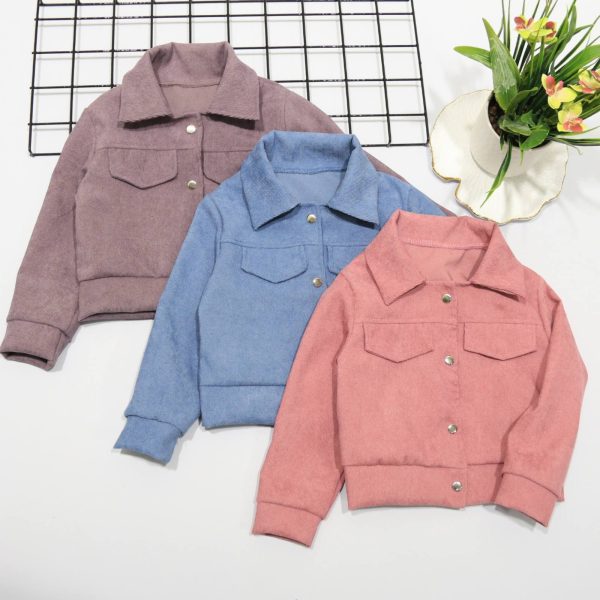 Жакет "Кнопки" р.104-128 сливовий вельвет 6187