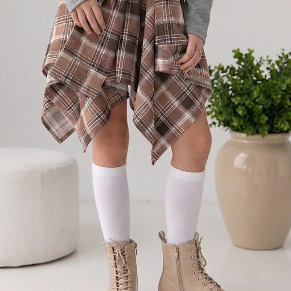 Спідниця "Баска", капучино, р.128-158 мікровельвет 90040