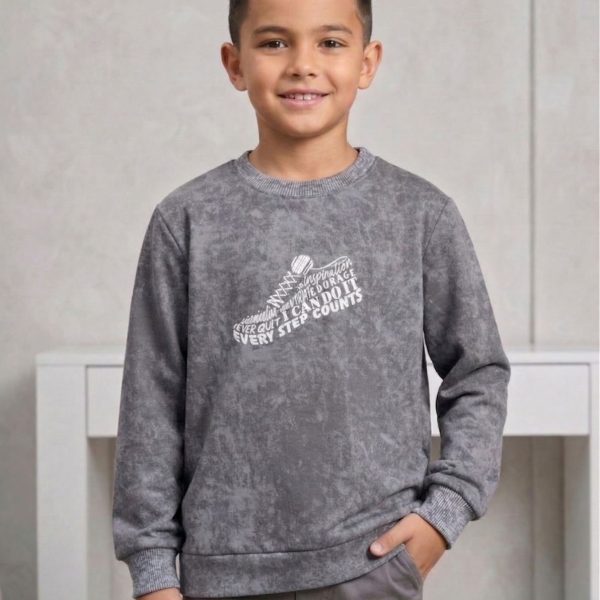 Джемпер "Варка" сірий  р.140-158 2.нитка 90216