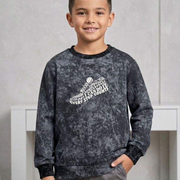 Джемпер "Варка" графіт  р.140-158 2.нитка 90216