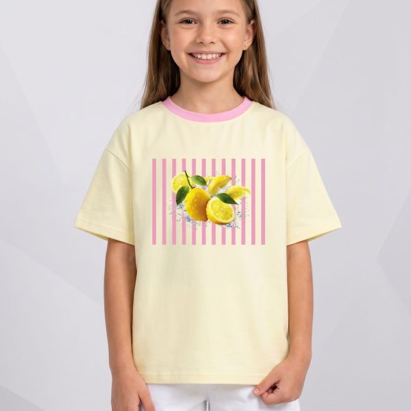 Футболка "Lemon" over лимонний  р.116-134 кулір/пеньє 90299 лимонний